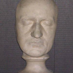 Phrenology cast of face of William Godwin, 1805-1832