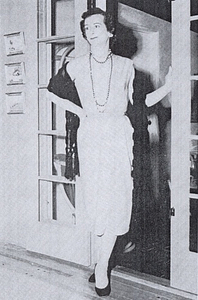 Tamara Rees Posing in Doorway (1955)