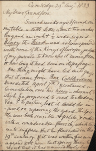 Letter from Benjamin Waterhouse to Henry Ware