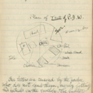 Diagram of the Tent of Paul Dudley White, 1916.