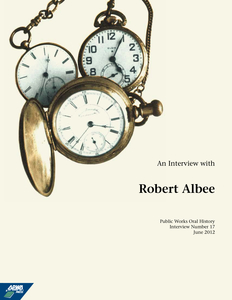 Interview with Robert Albee, Big Dig Engineer (OH-077, transcript and recording)