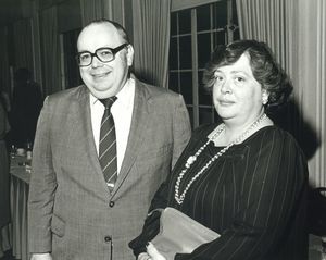 Suffolk University Dean Michael Ronayne (CAS, 1972-2004) with his wife Joanne Ronayne