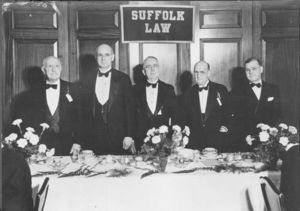 Suffolk University Law School Testimonial Dinner for President Gleason L. Archer (1906-1948) at the Suffolk University Faculty Club
