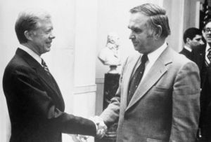 John Joseph Moakley and President Jimmy Carter, 8 January 1979