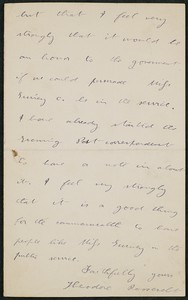 Letter, October 26, 1893, Theodore Roosevelt to James Jeffrey Roche