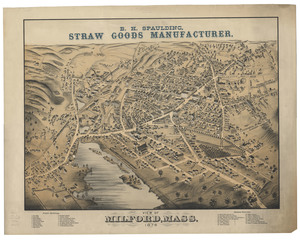 View of Milford, Mass., 1876