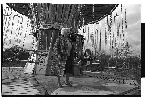 McGurk Family who ran a fairground in Co. Derry. Shots of the family and the fairground