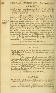 1807 Chap. 0029. An act to allow a further time to the proprietors of the Sheffield and Tyringham Turnpike Corporation to complete their road.