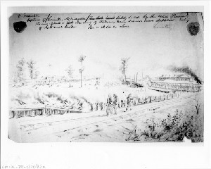 Evacuation of Corinth, Mississippi by the Rebels