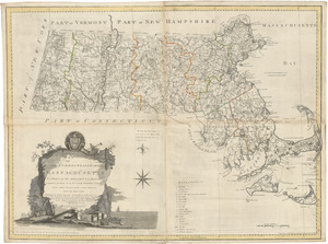An accurate map of the Commonwealth of Massachusetts exclusive of the District of Maine: compiled pursuant to an act of the General Court from actual surveys of the several towns &c. taken by their order; exhibiting the boundary lines of the Commonwealth, the counties and towns, the principal roads, rivers, mountains, mines, islands, rocks, shoals, channels, lakes, ponds, falls, mills, manufactures & public buildings, with the true latitudes & longitudes, &c.