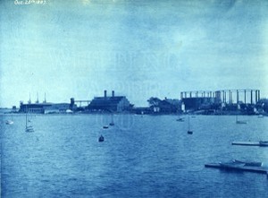 Commercial Point Works, from Dorchester Yacht Club's (Coulter's Wharf)