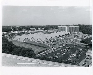 Flynn Student Recreation Complex exterior from rooftop