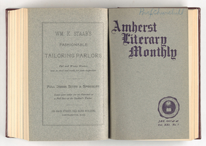 The Amherst literary monthly, 1907 January