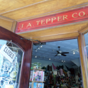 Old JA Tepper sign