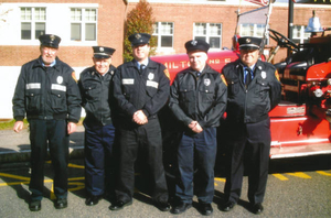 Veterans Day 2011, members with 1934 Maxim Engine