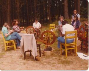 School House Spinners at meeting