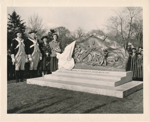 Dedication of Minute Men Memorial 1949