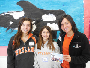 Joanne Burke, Christine Burke and Jamie Burke at the Wayland Mass. Memories Road Show