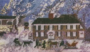 Needlepoint of Jacobs Farmhouse