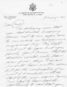 Letter from John F. Seiberlin to Paul Tsongas