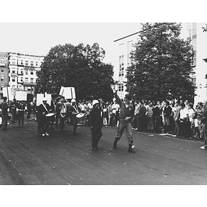 "General Nuisance" leads his army during the Mayor of Huntington Avenue campaign