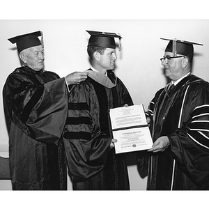 Senator Edward Kennedy with his honorary degree