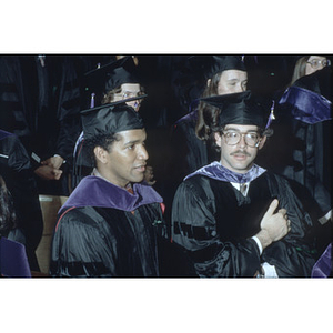 Graduates at the Law School commencement ceremony, 1981