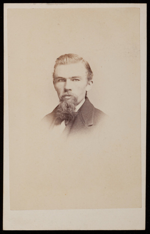 Studio portrait of Theodore Carstein, Boston, Mass., 1869