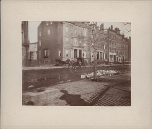 Exterior view of houses on Beacon Street, Boston, Mass., undated