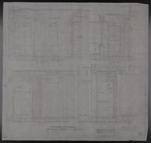 Interior Elevations of Front Loggia, Drawings of House for Mrs. Talbot C. Chase, Brookline, Mass., Nov. 9, 1929