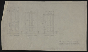 1/2" Scale of Doors in House of J.S. Ames, Esq., at 3 Com. Ave., undated