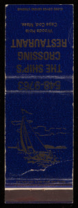 The Ship's Crossing Restaurant matchbook cover