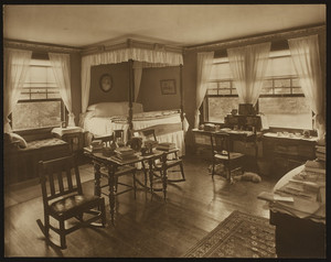 Wigglesworth House, 303 Adams Street, Milton, Mass., bedroom with a canopy bed