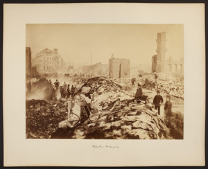 Boston fire, Winthrop Square, 1872