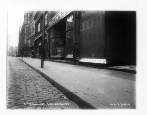 Sidewalk at 492 Washington St., east side, Boston, Mass., November 27, 1904