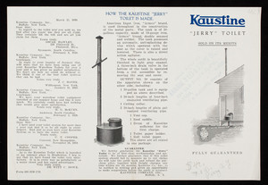 Kaustine "Jerry" Toilet, Kaustine Company, Inc., Buffalo, New York