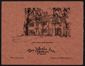 Brochure for The Whale Inn, Goshen, Mass., undated