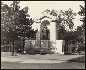 William Ellery Channing statue, Arlington St., Boston