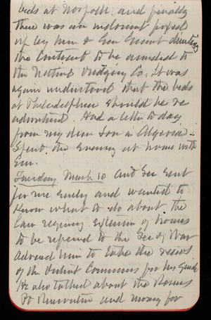 Thomas Lincoln Casey Notebook, February 1890-May 1891, 30, bids at Norfolk and finally