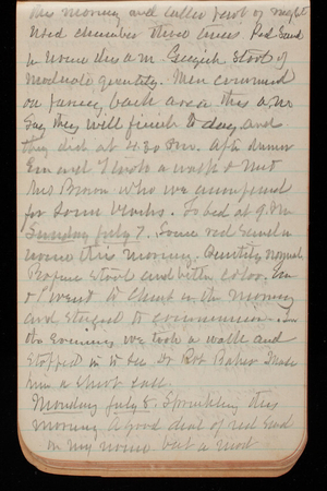 Thomas Lincoln Casey Notebook, March 1895-July 1895, 129, the morning and [illegible] rest of night