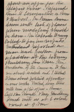 Thomas Lincoln Casey Notebook, November 1893-February 1894, 26, about an offer for the
