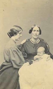Elizabeth M. Powell and Anna Rice Powell [and unidentified infant]