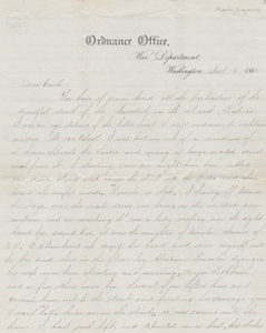 Letter from Augustus Clark to S. M. Allen, 16 April 1865
