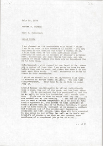 Memorandum from Mark H. McCormack to Robert S. Burton