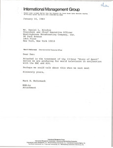 Letter from Mark H. McCormack to Daniel L. Ritchie - Digital Commonwealth