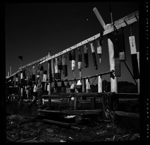 Lobster pot buoys