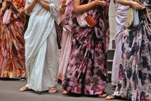 Saris of the Hare Krishna women