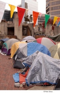 Occupy Baltimore: tents in occupy encampment