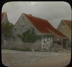 Village scene, Volksberg, Alsace