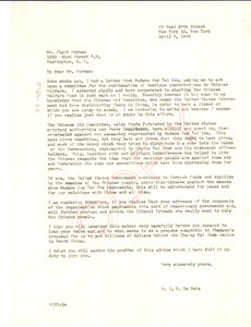 Letter from W. E. B. Du Bois to Clark Foreman